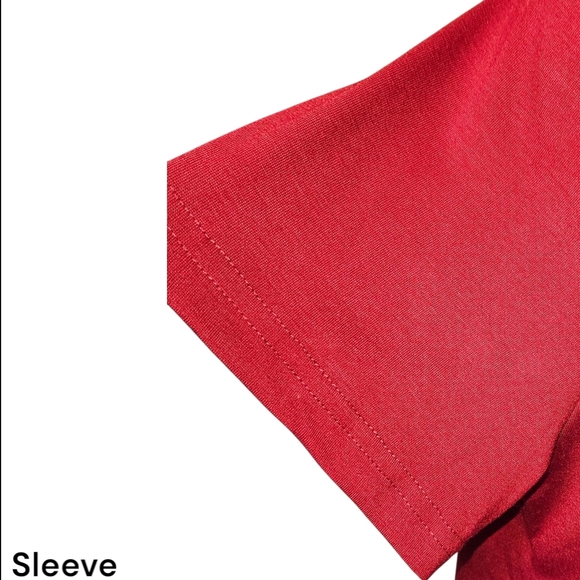 ROMWE Red Crop Top Short Sleeve - Picture 5 of 15